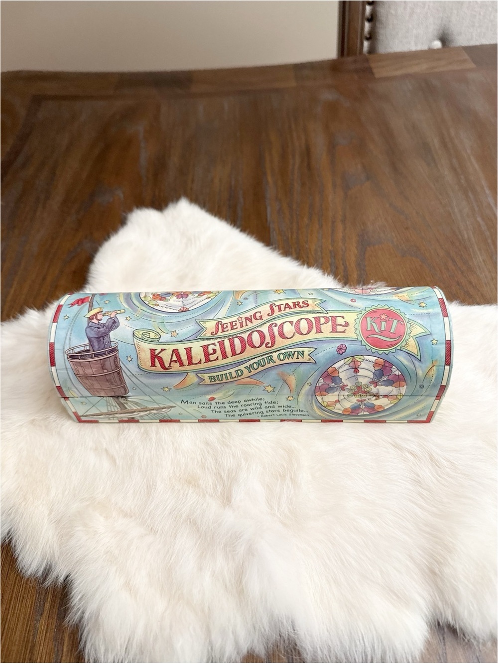 Seeing Stars Kaleidoscope Kit - Light Blue Retro Tin
